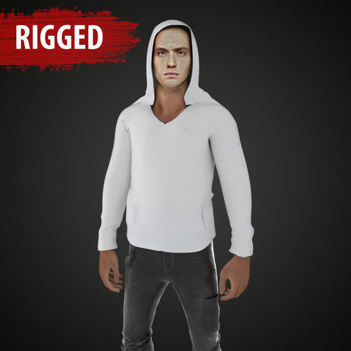 Game Character Low-poly 3D model