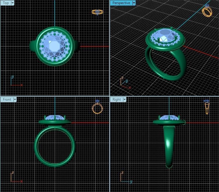 Ring T00548 3D print model_2