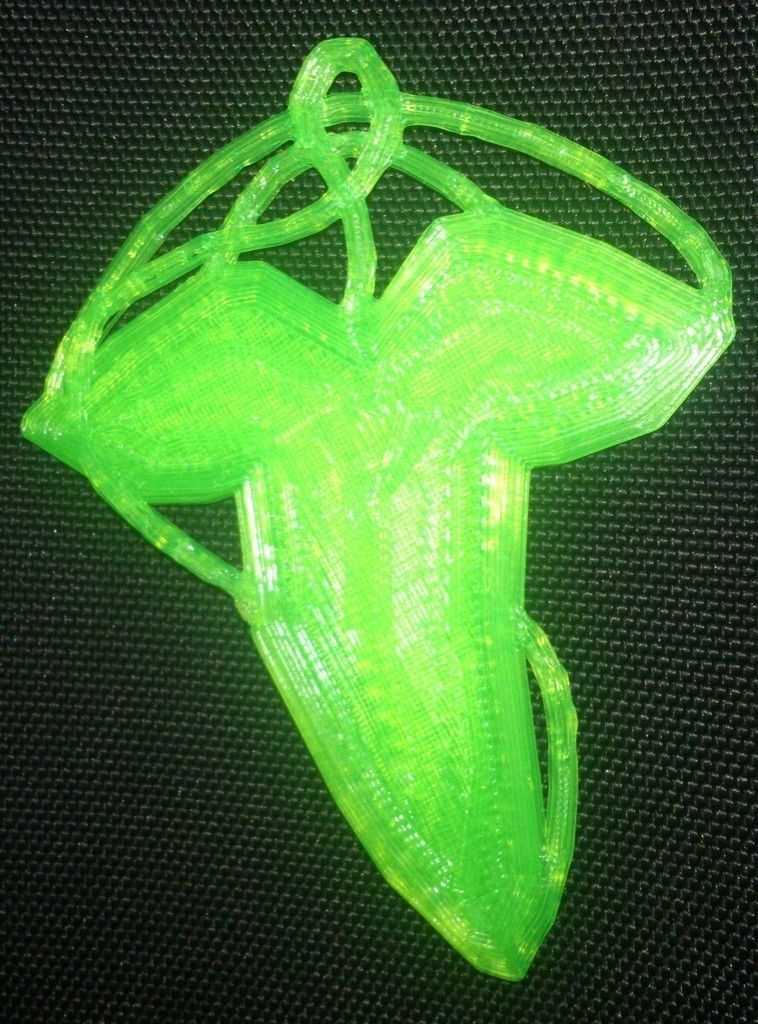 Leaf of Lorien Brooch - Lord of the Rings Free 3D print model_2