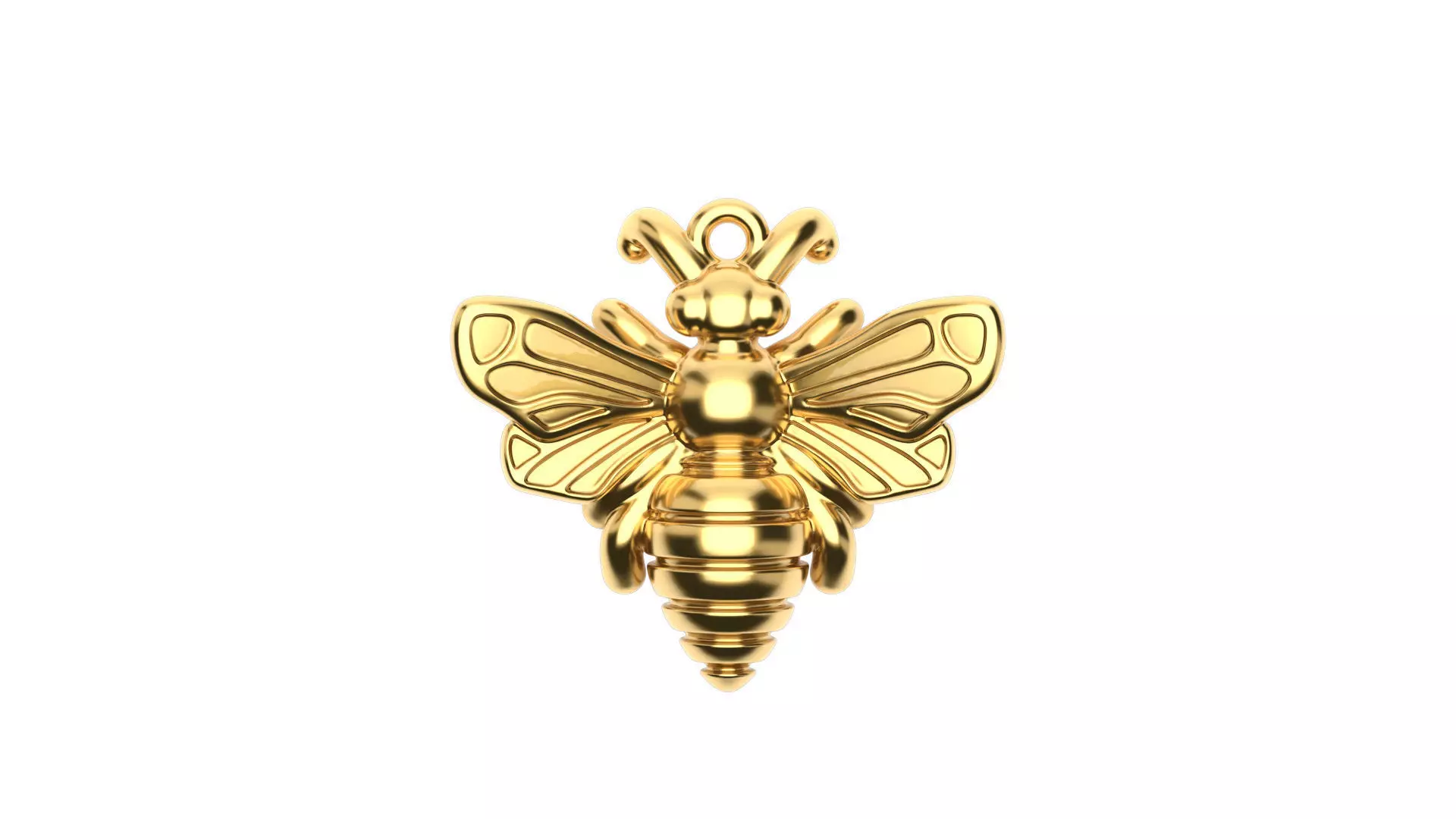 Bee Pendant 3D print model_0