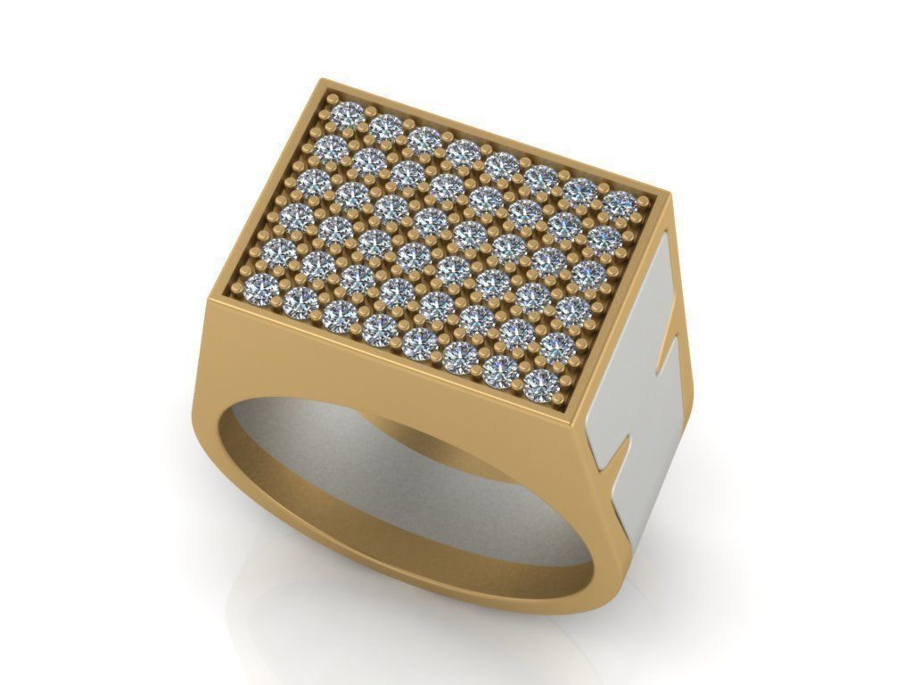 Secret Compartment Ring 2 in 1 3D print model_3