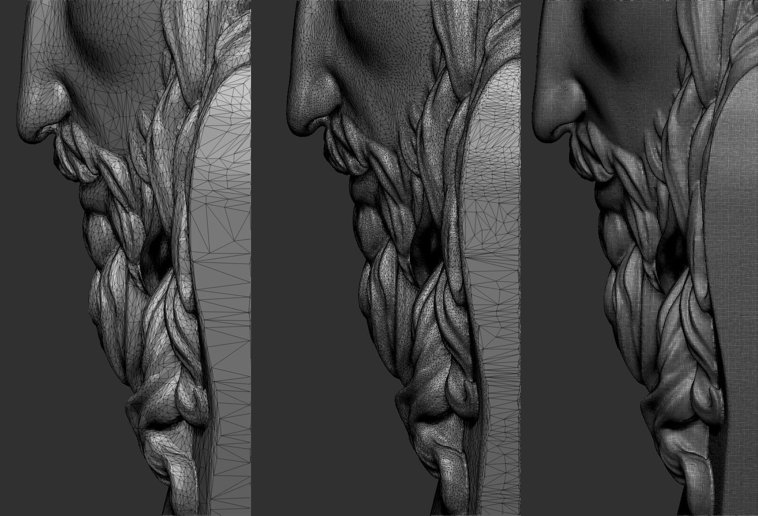 Jesus Bust Relief 3D print model_4