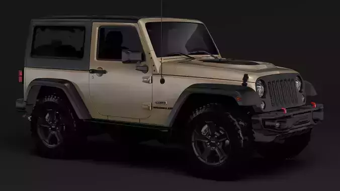 Jeep Wrangler Rubicon Recon JK 2017 3D model