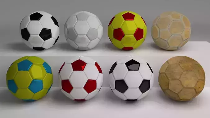 Classic Football Pack 3D model