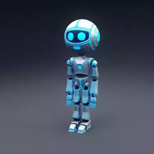 Robot Model Low-poly 3D model