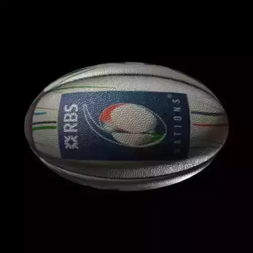 rugby ball six nations 3D model