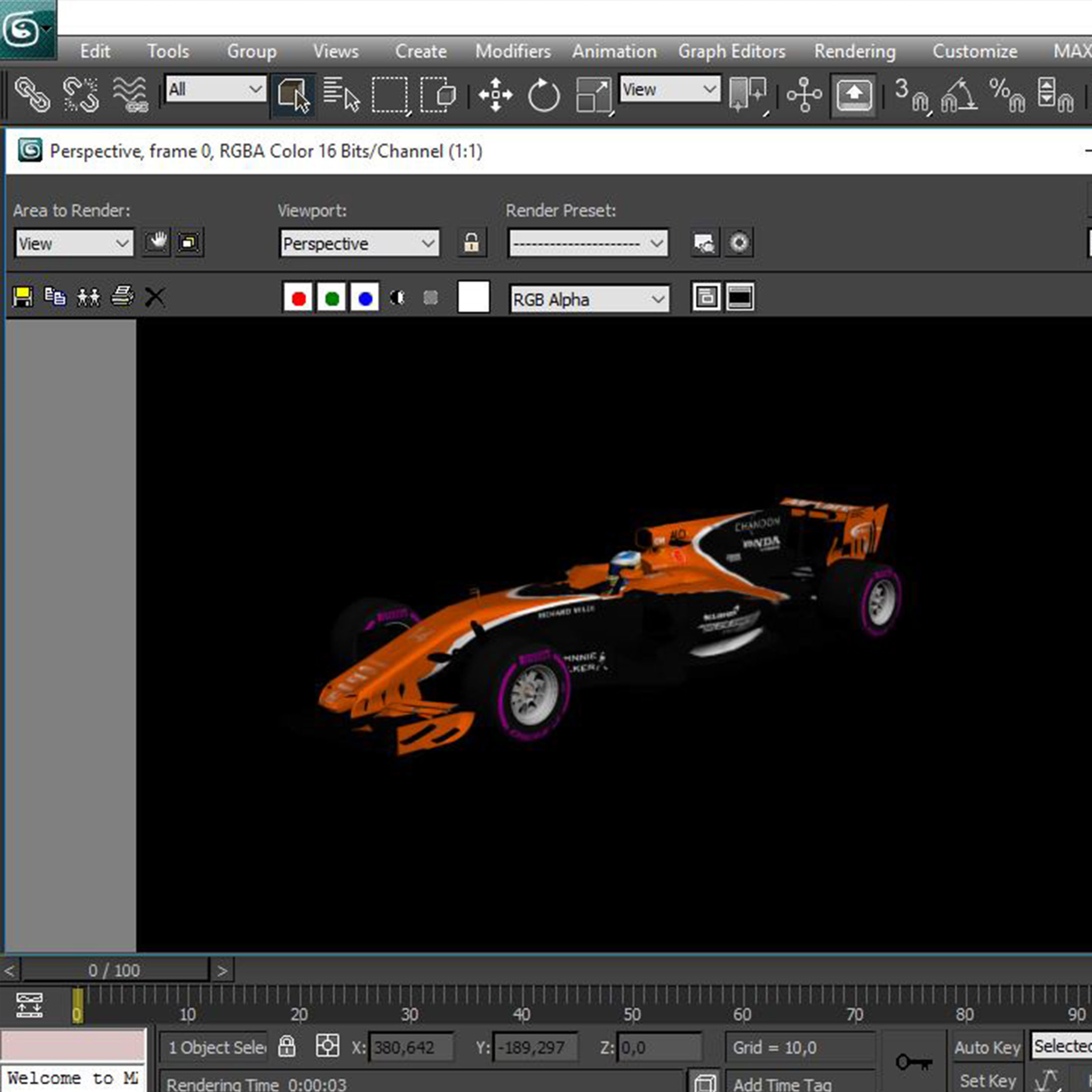 McLaren MCL32 Low-poly 3D model_23