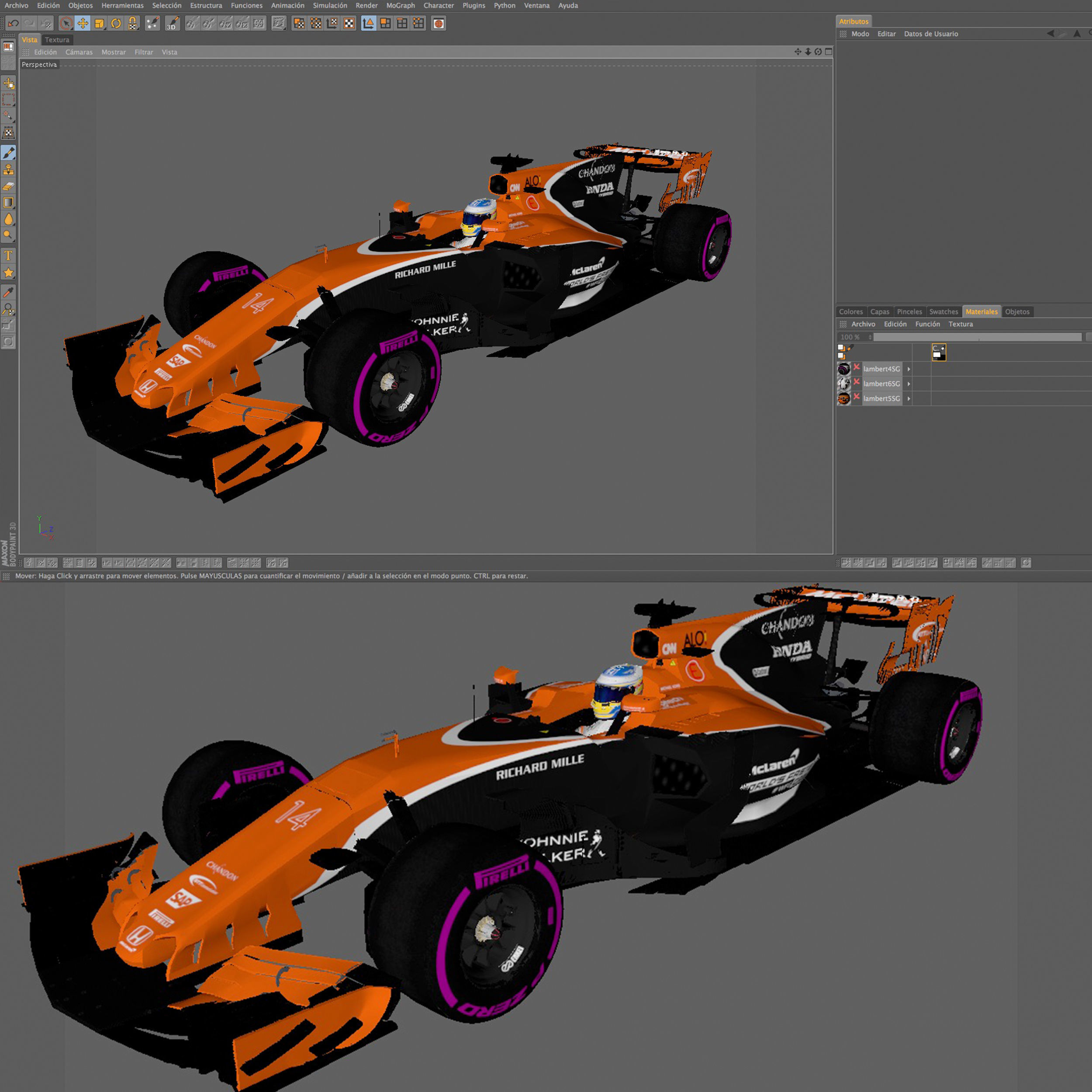 McLaren MCL32 Low-poly 3D model_24