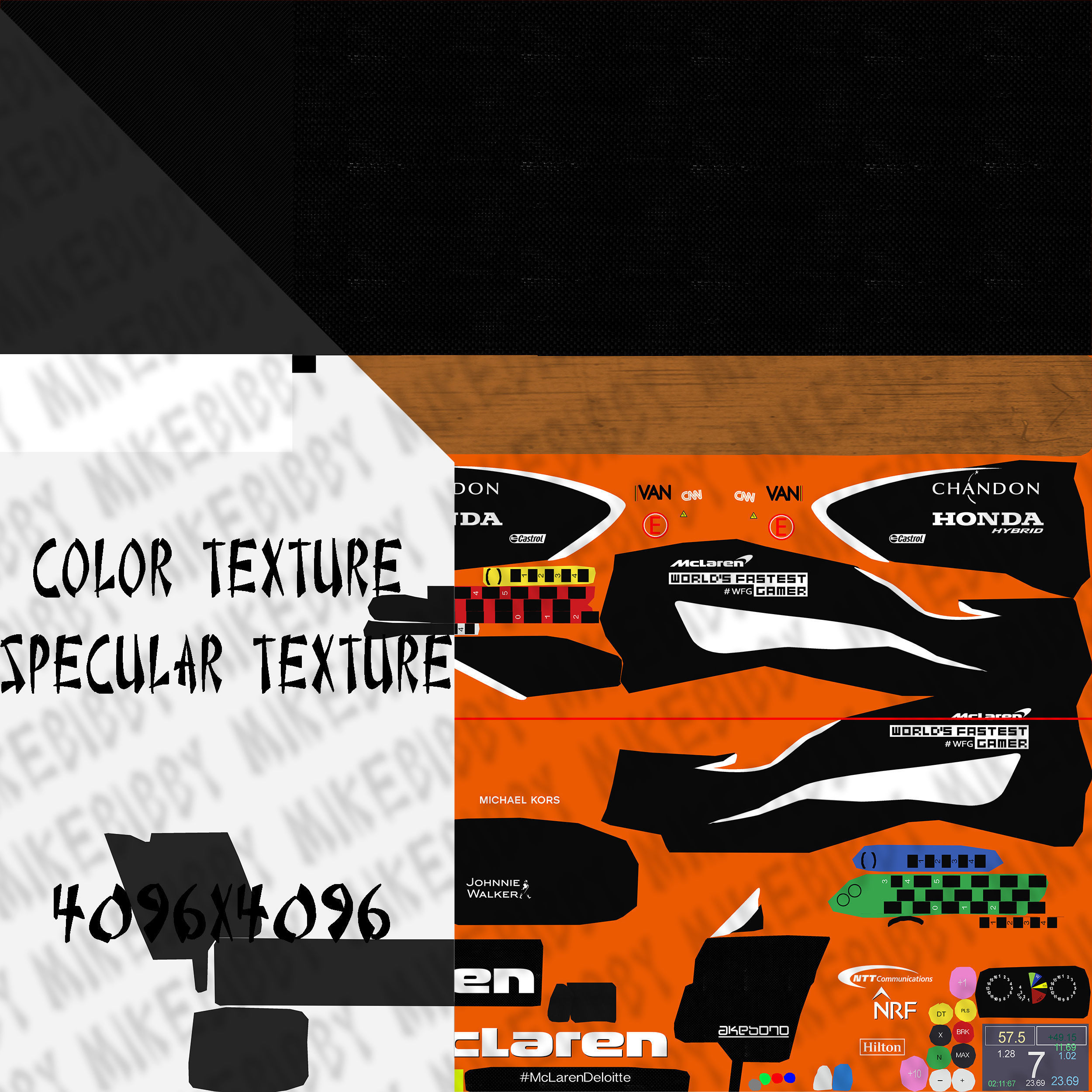 McLaren MCL32 Low-poly 3D model_13