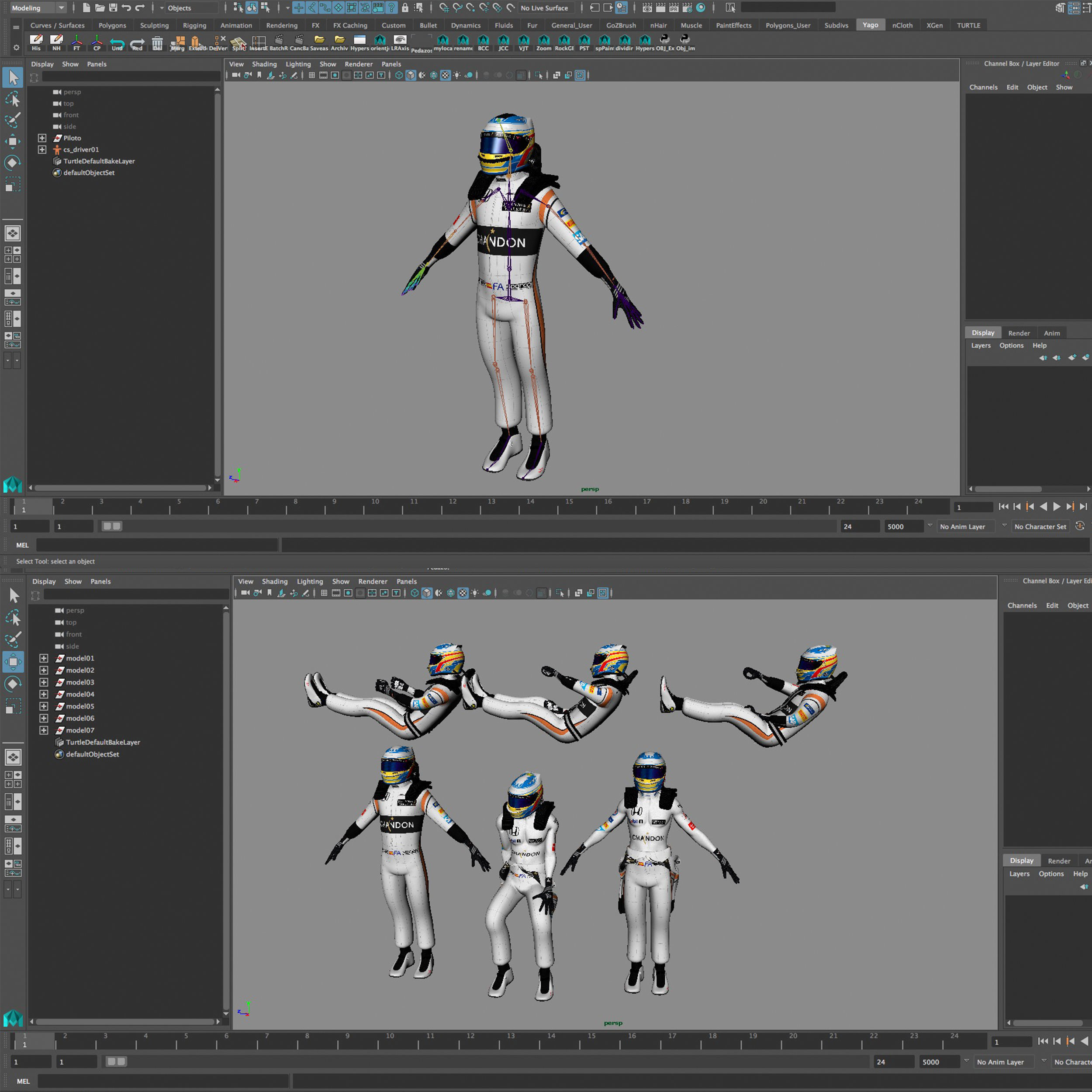 McLaren MCL32 Low-poly 3D model_15