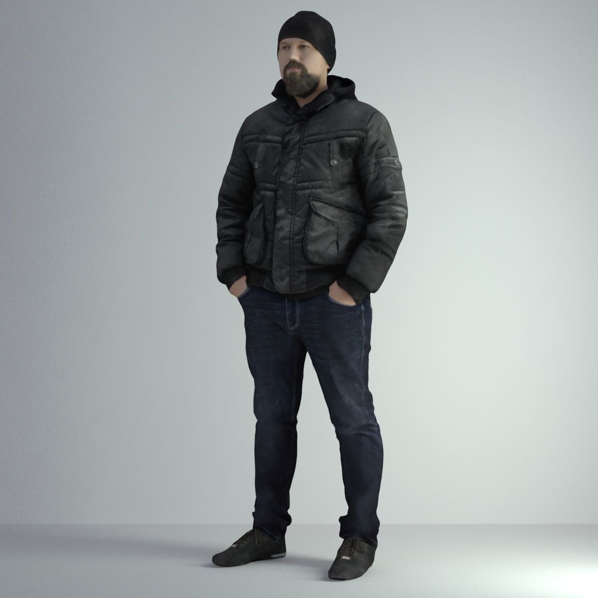 3D Scan Man Winter 027 3D model_41