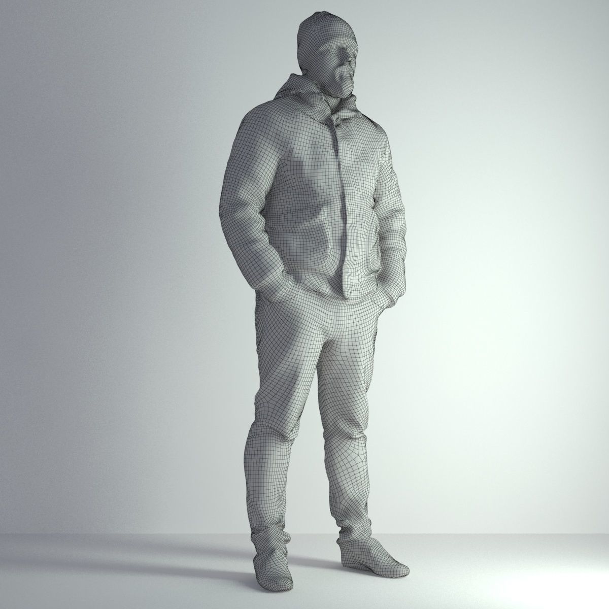 3D Scan Man Winter 027 3D model_1