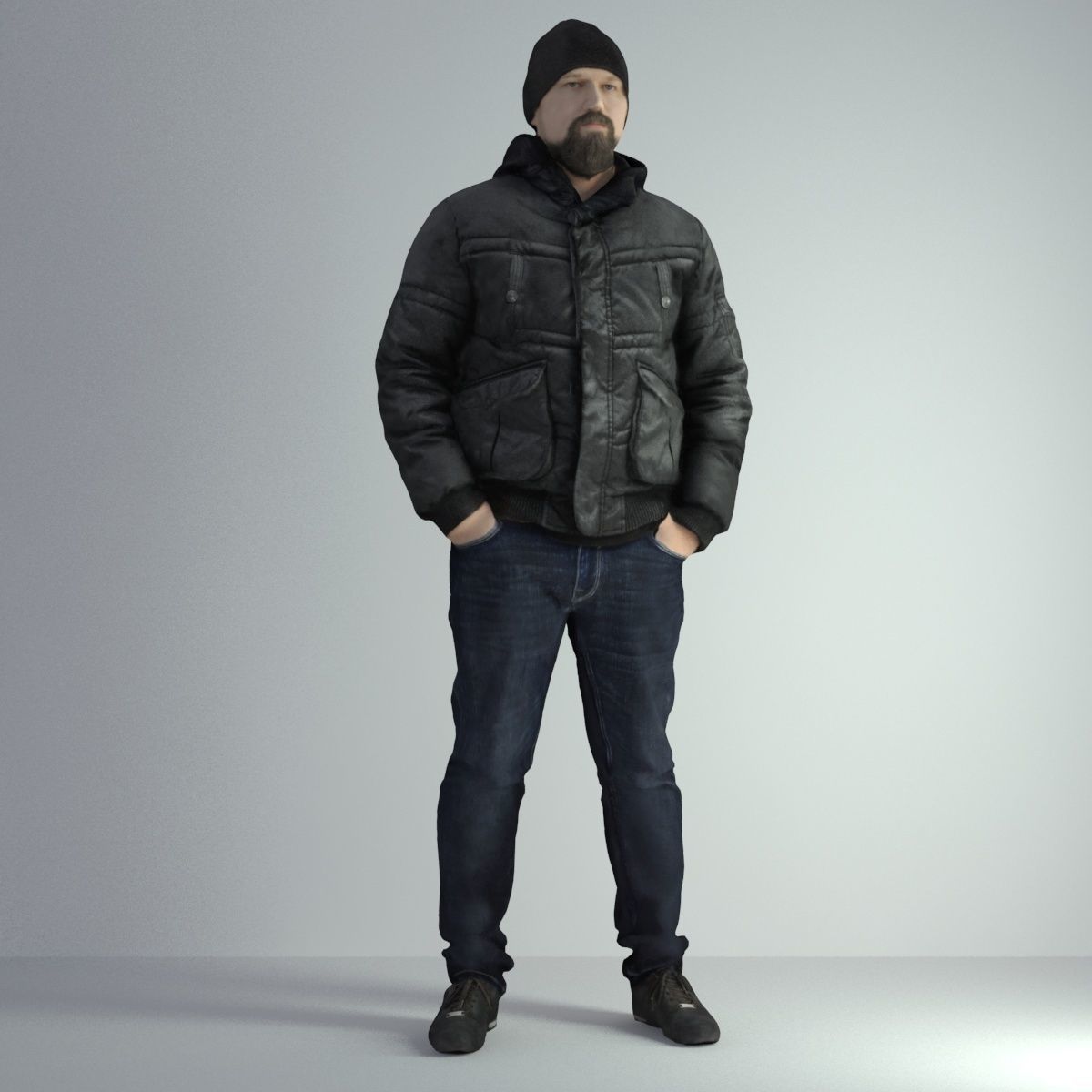 3D Scan Man Winter 027 3D model_45