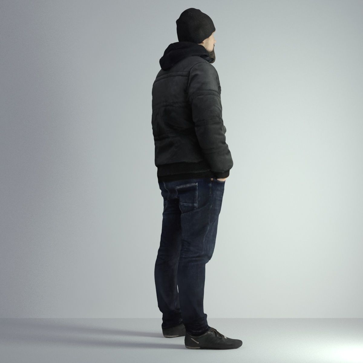 3D Scan Man Winter 027 3D model_19