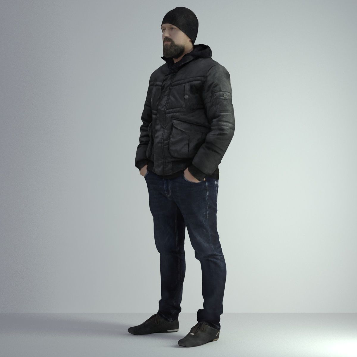 3D Scan Man Winter 027 3D model_39