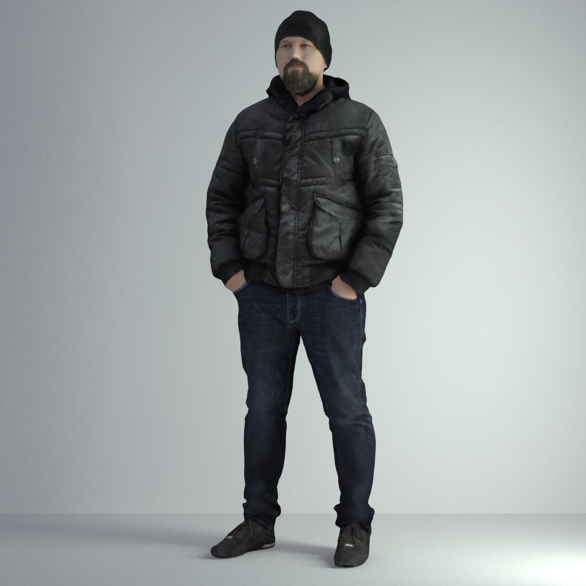 3D Scan Man Winter 027 3D model_42