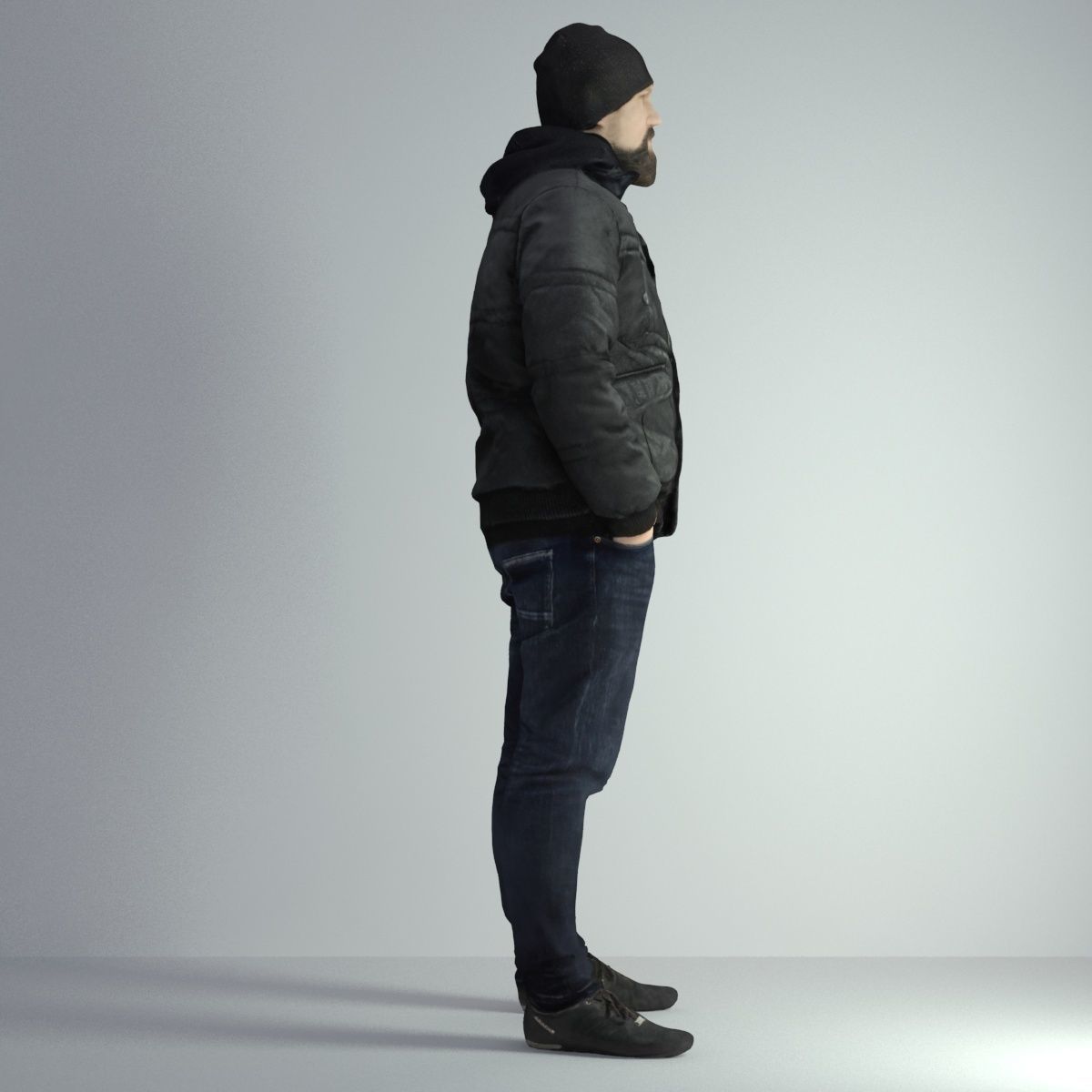 3D Scan Man Winter 027 3D model_17