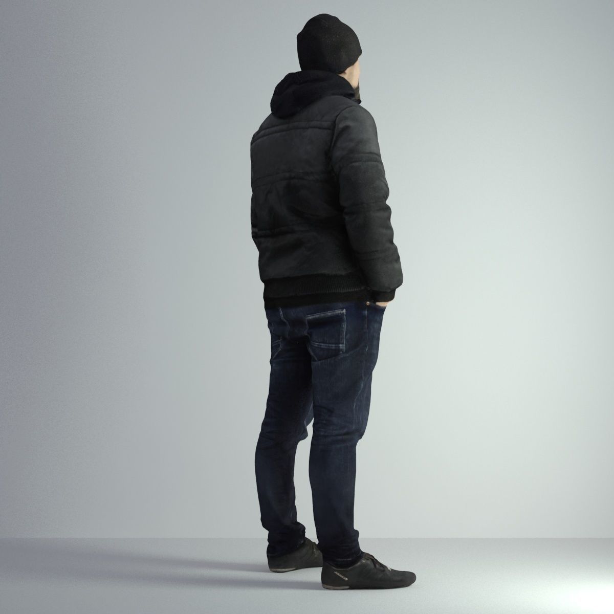 3D Scan Man Winter 027 3D model_20