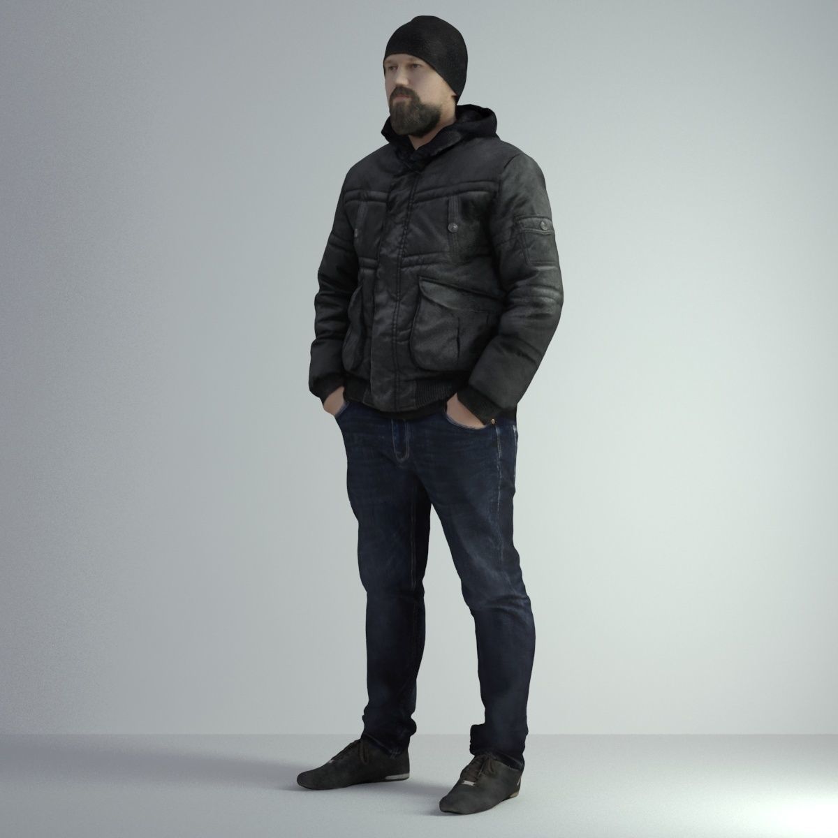 3D Scan Man Winter 027 3D model_40