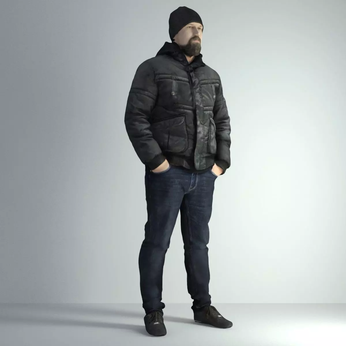 3D Scan Man Winter 027 3D model_0