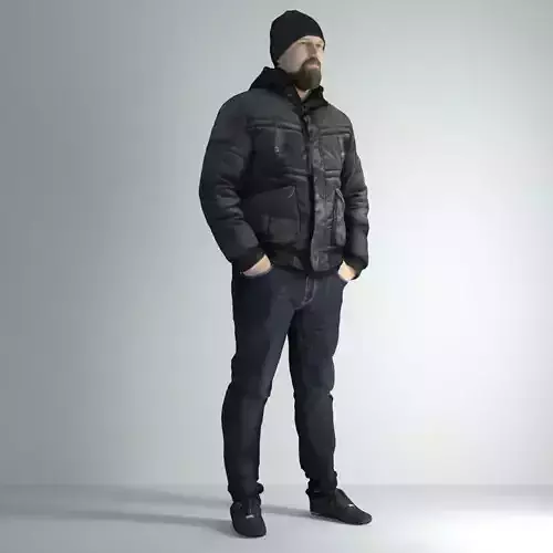 3D Scan Man Winter 027