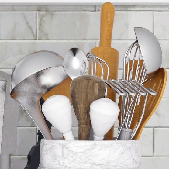 Kitchen appliances 3D model_4