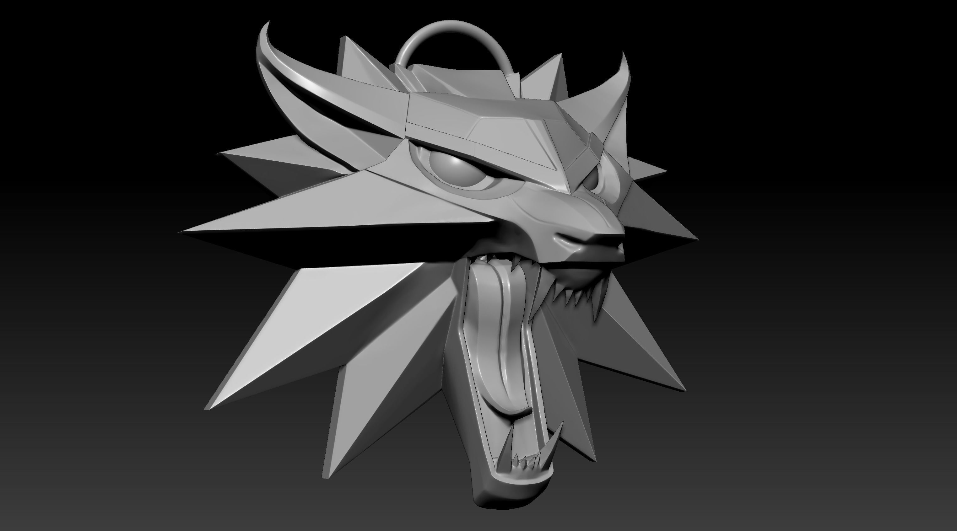 Witcher Medallion 3D print model