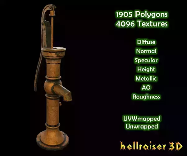 Water Pump - PBR - Textured