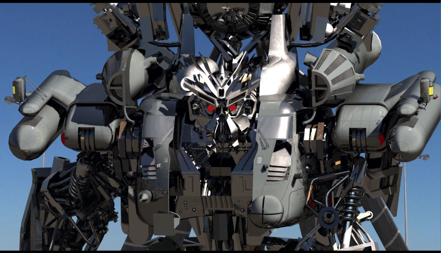 Blackout is back - 3d animated transformer model 3D model_39