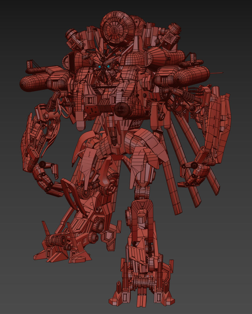 Blackout is back - 3d animated transformer model 3D model_19