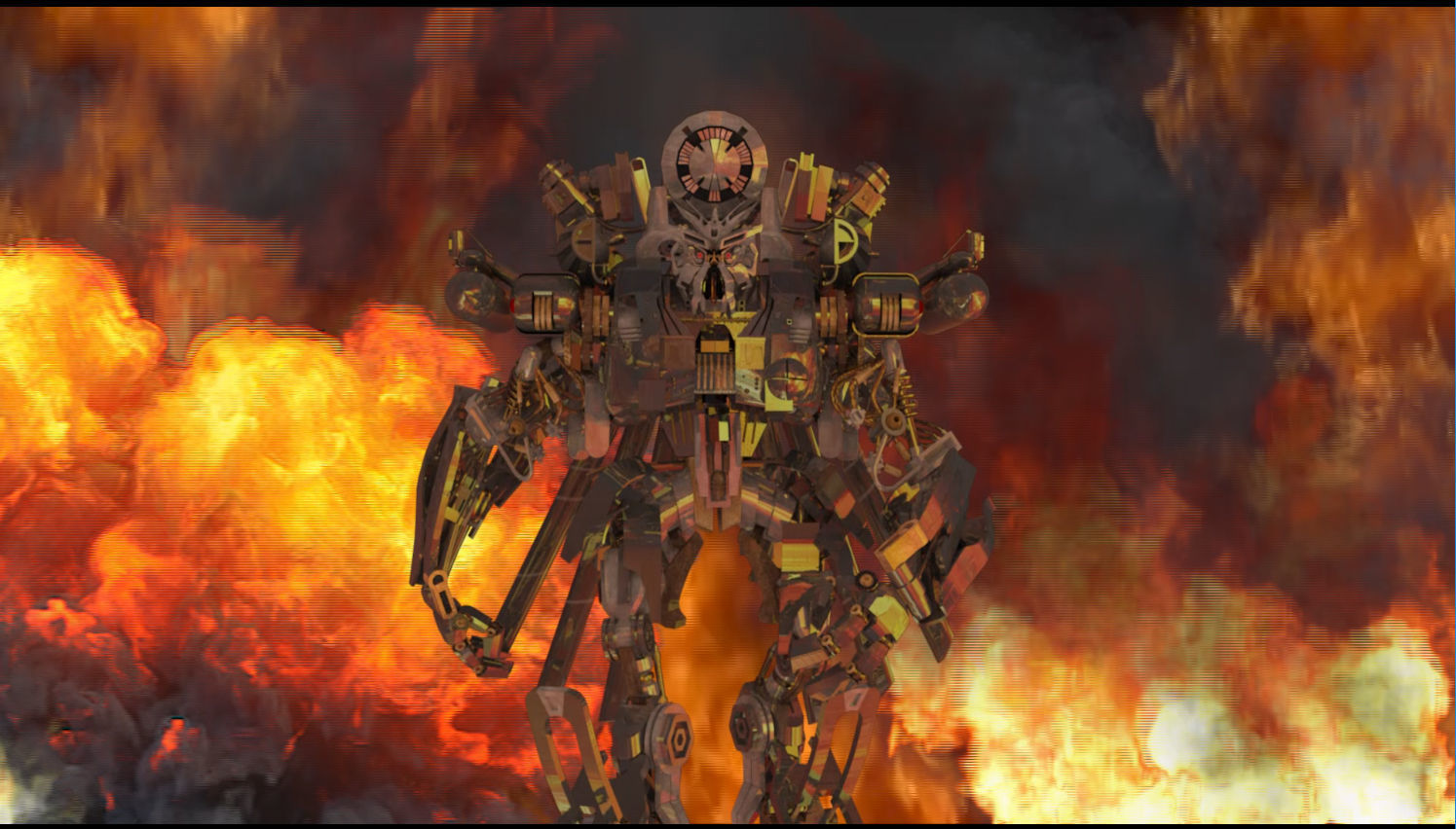 Blackout is back - 3d animated transformer model 3D model_40