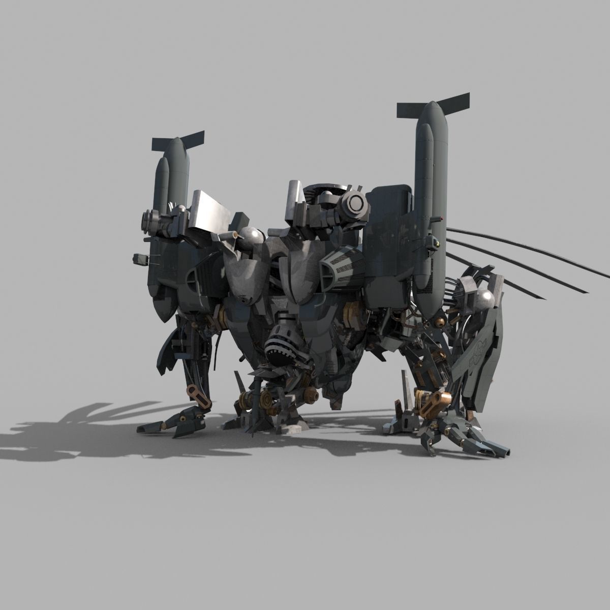 Blackout is back - 3d animated transformer model 3D model_15
