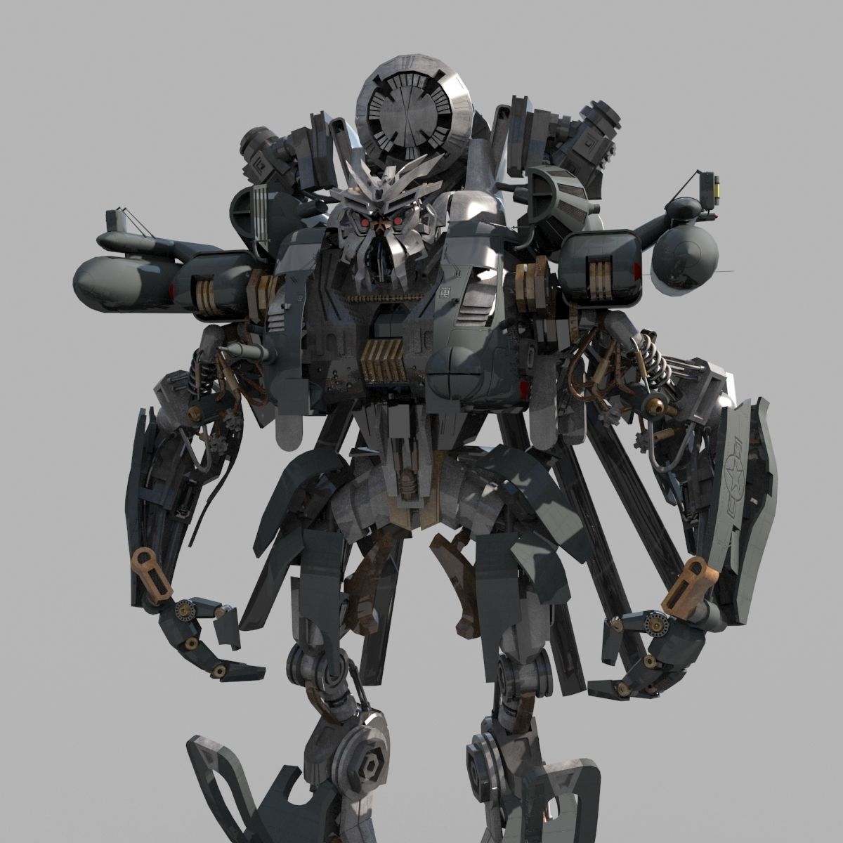 Blackout is back - 3d animated transformer model 3D model_11