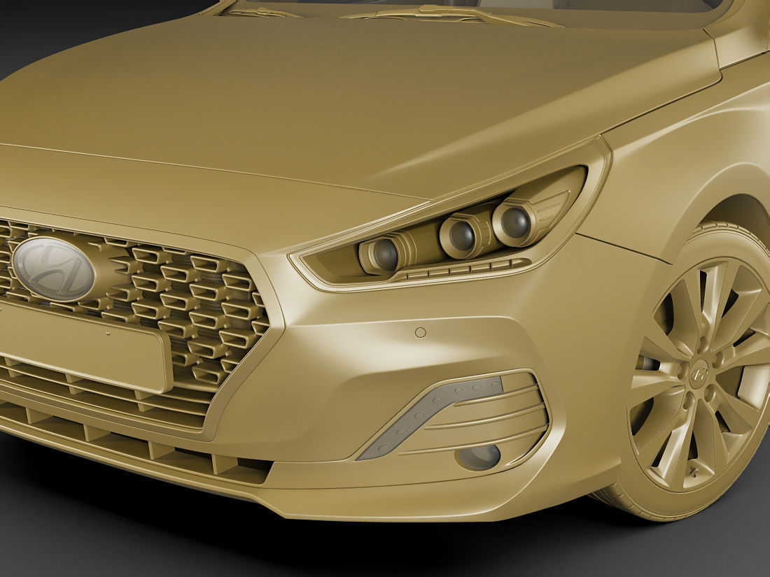 Hyundai i30 Fastback 2018 3D model_17