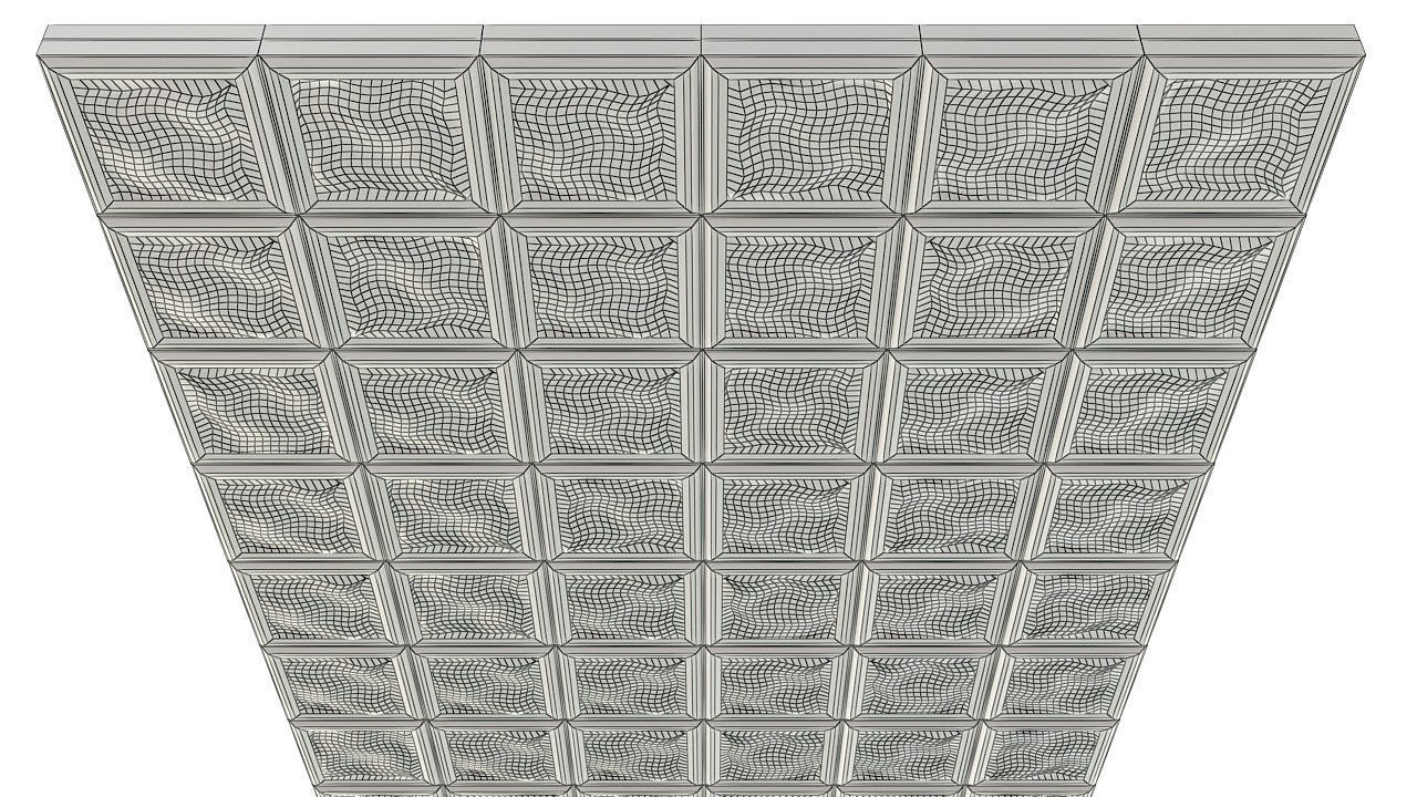 Glass block wall tiles 3D model_9