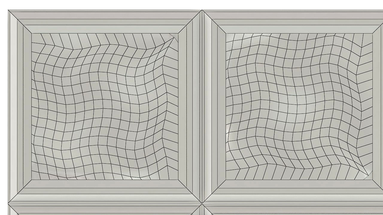 Glass block wall tiles 3D model_11