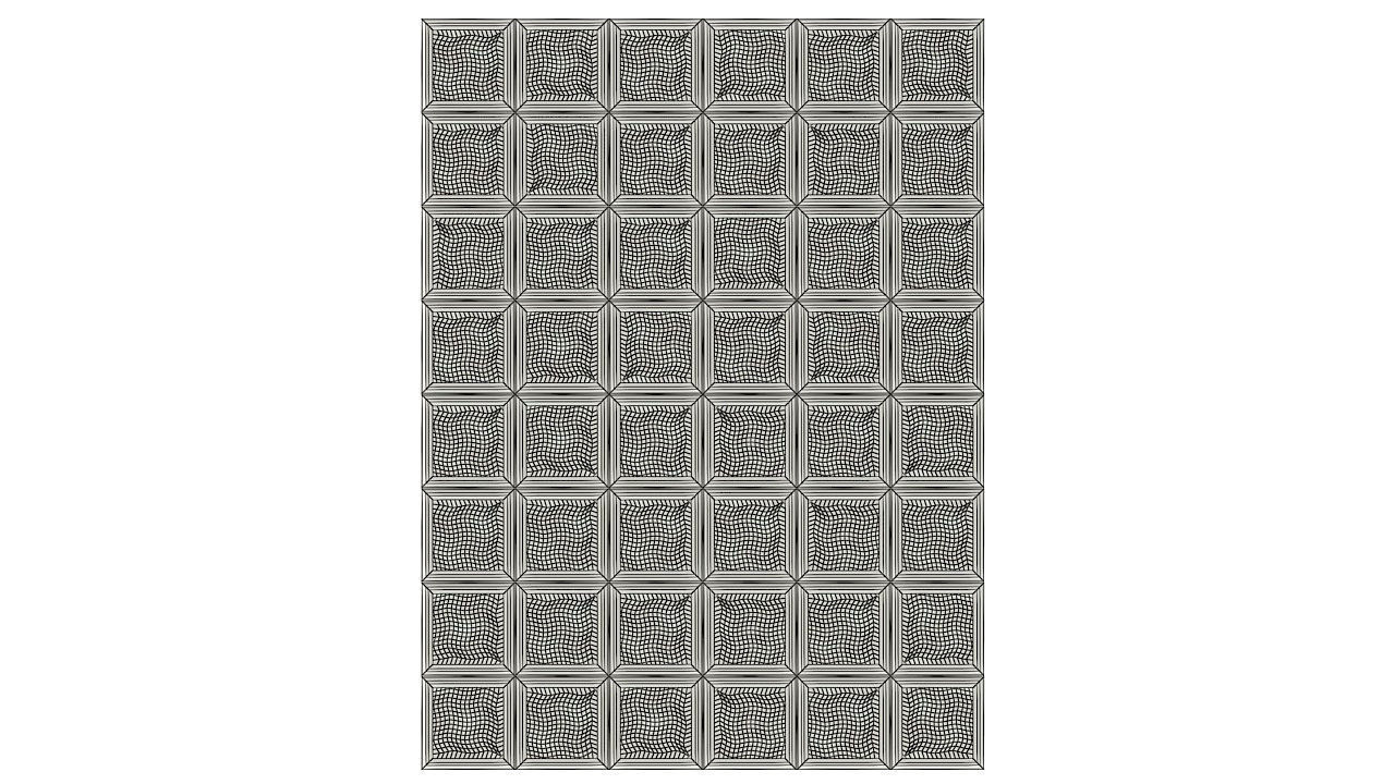 Glass block wall tiles 3D model_8