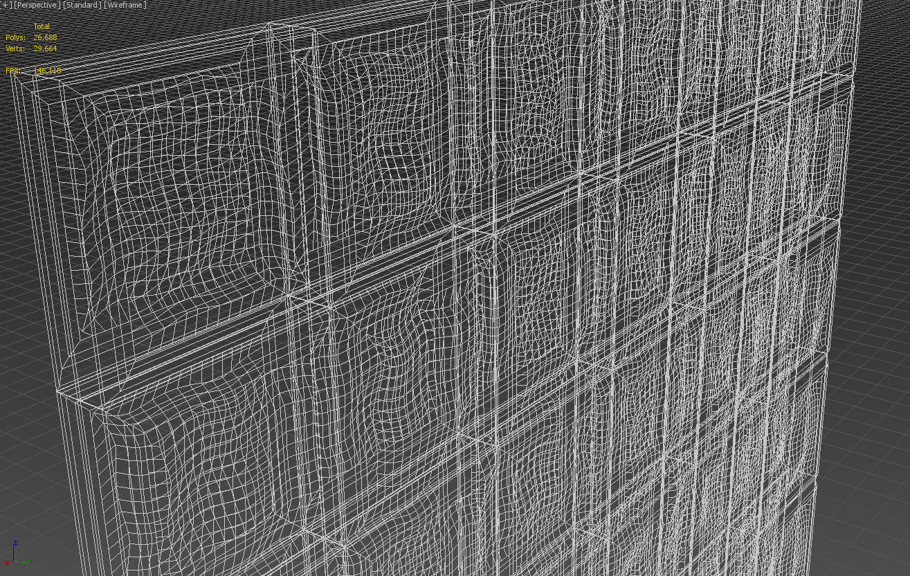 Glass block wall tiles 3D model_17