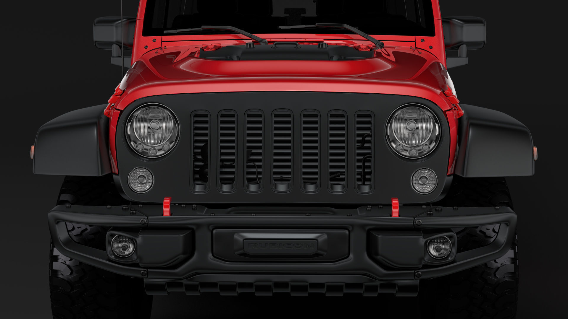 Jeep Wrangler 6x6 Rubicon Recon JK 2017 3D model_8