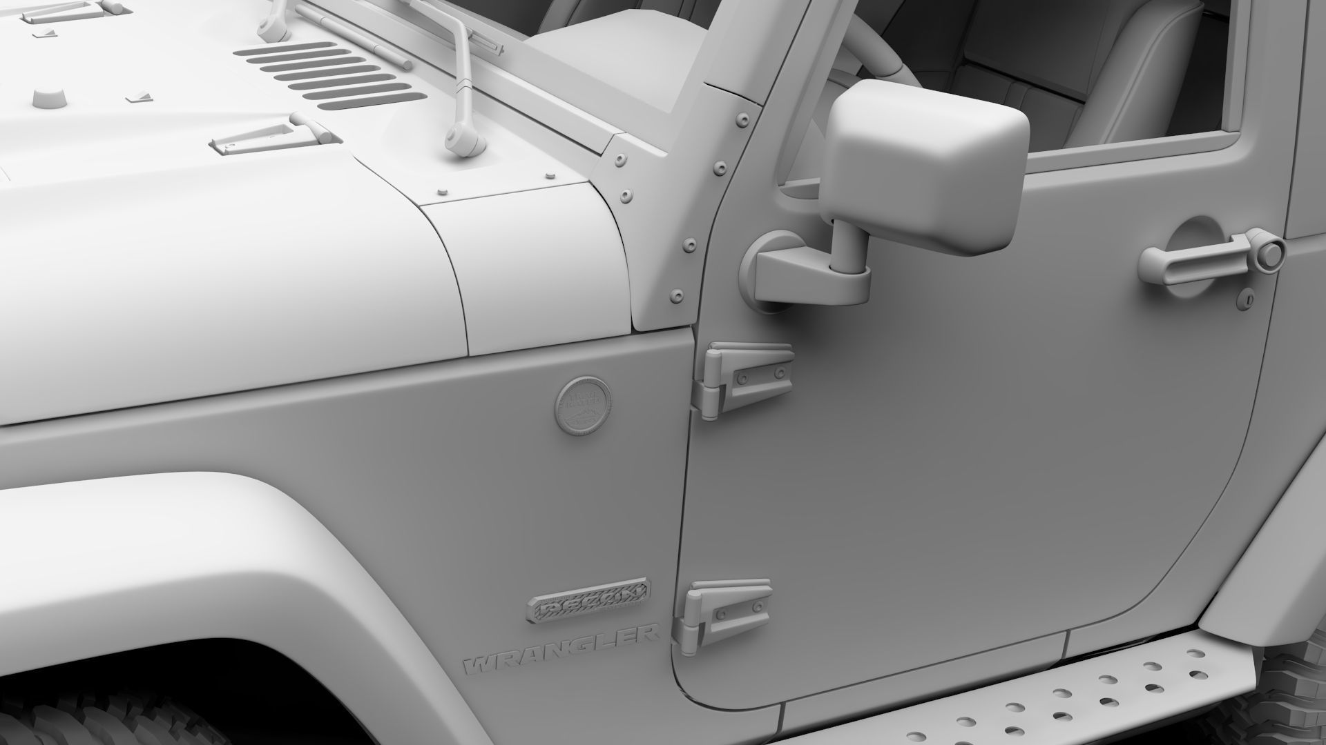 Jeep Wrangler 6x6 Rubicon Recon JK 2017 3D model_20