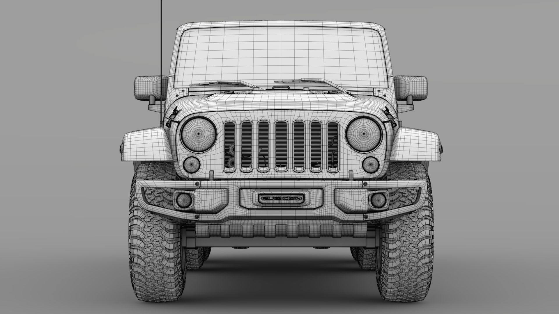 Jeep Wrangler 6x6 Rubicon Recon JK 2017 3D model_12