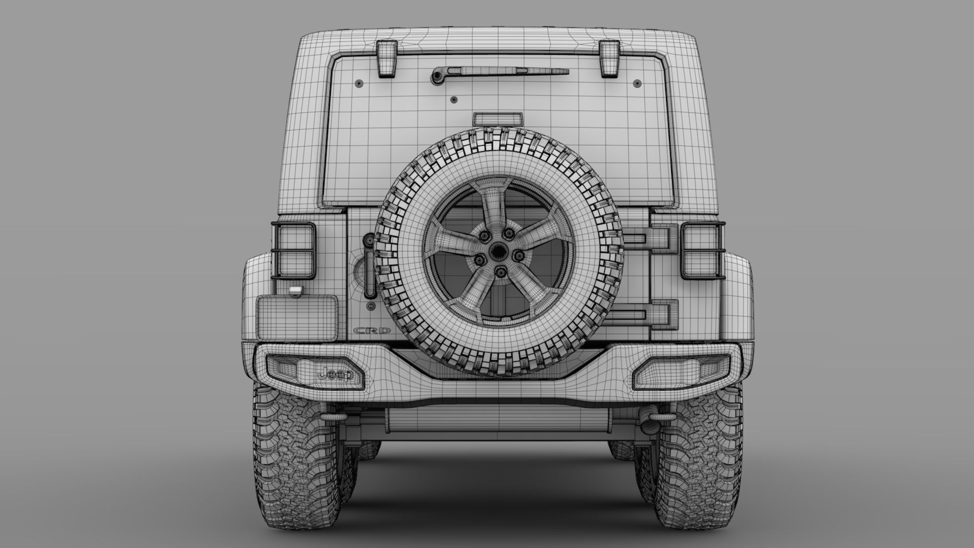 Jeep Wrangler 6x6 Rubicon Recon JK 2017 3D model_13