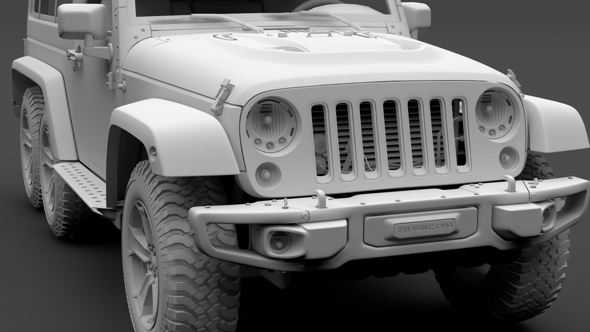 Jeep Wrangler 6x6 Rubicon Recon JK 2017 3D model_18