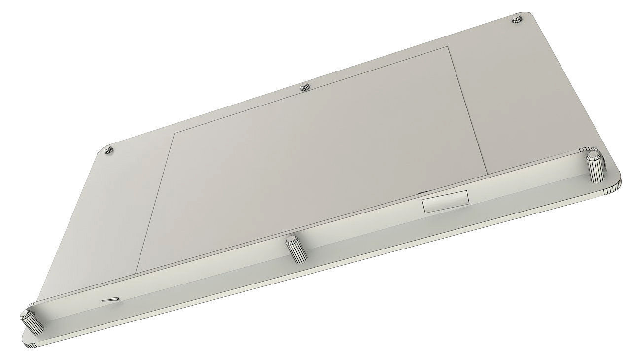 Glass writing board for office 3D model_12