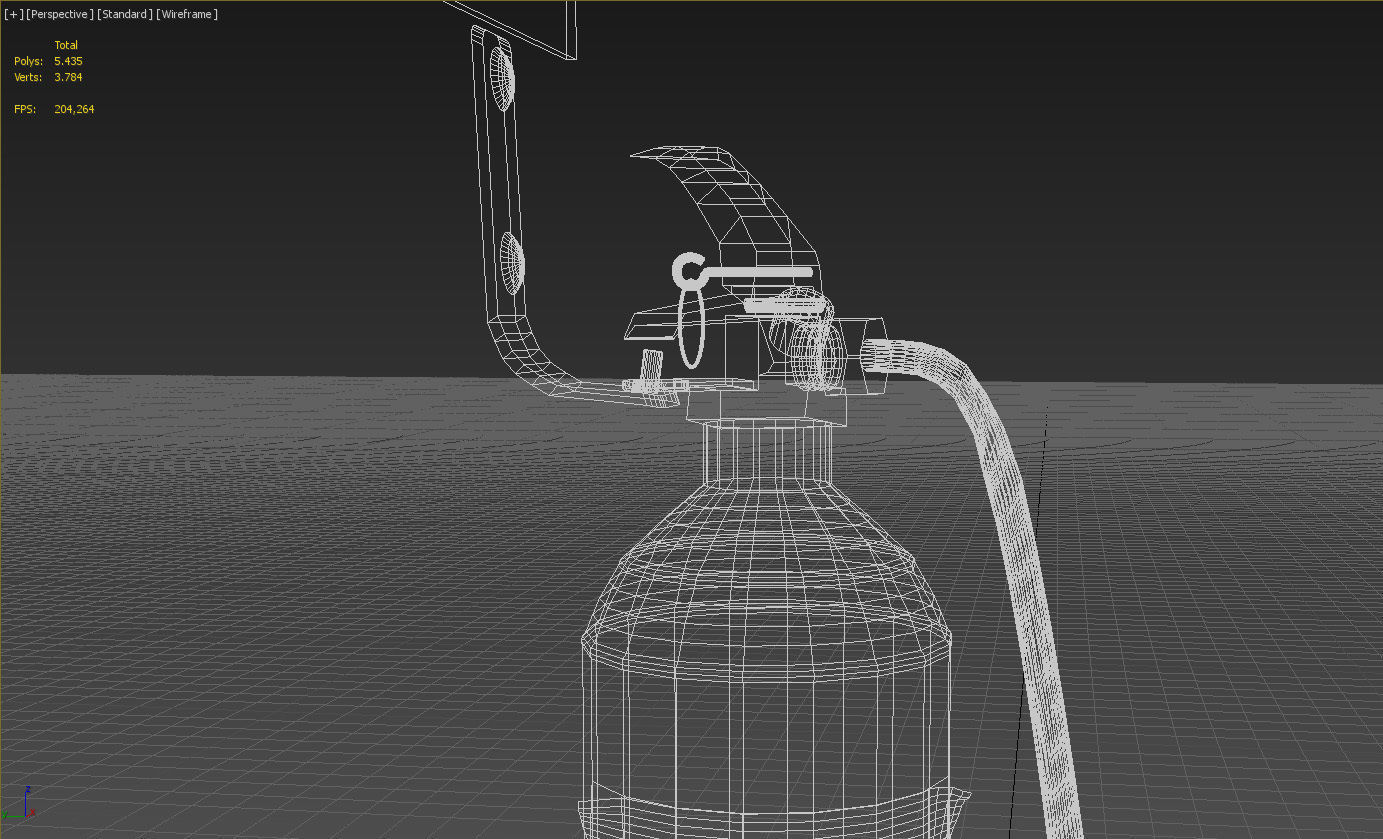 Wall fire extiguisher 3D model_21