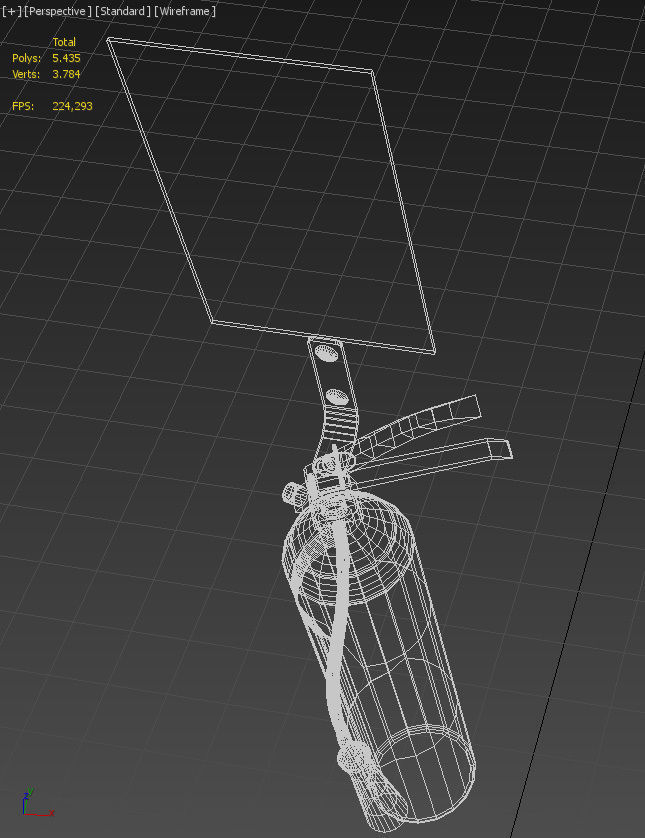 Wall fire extiguisher 3D model_20