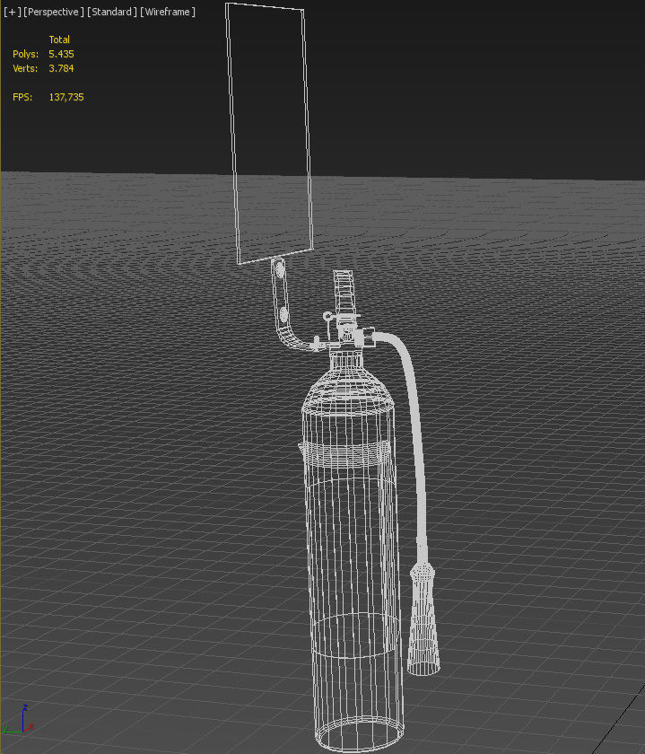 Wall fire extiguisher 3D model_18