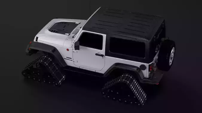 Jeep Wrangler Crawler Rubicon Recon JK 2017 3D model