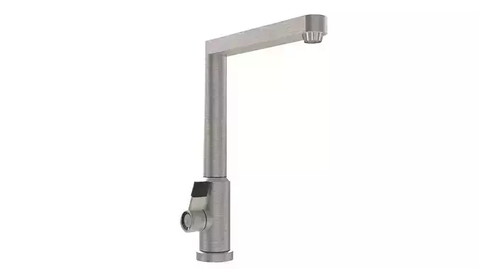 Stainless Steel Kitchen Sink Water Tap 3D model Stainless Steel Kitchen Sink Water Tap 3D model