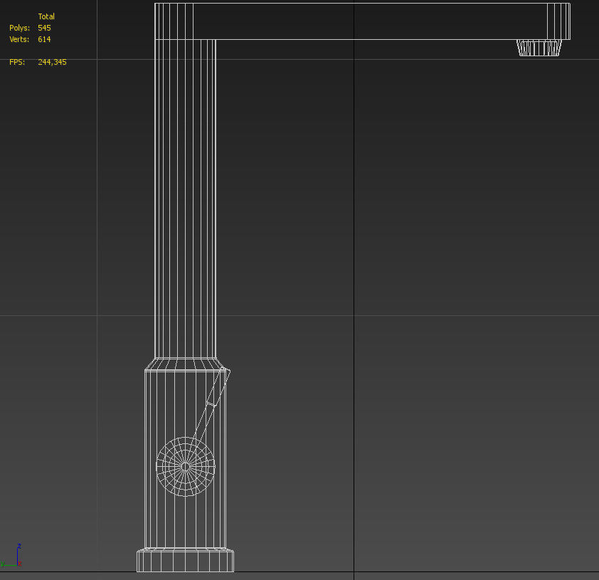 Stainless Steel Kitchen Sink Water Tap 3D model_15